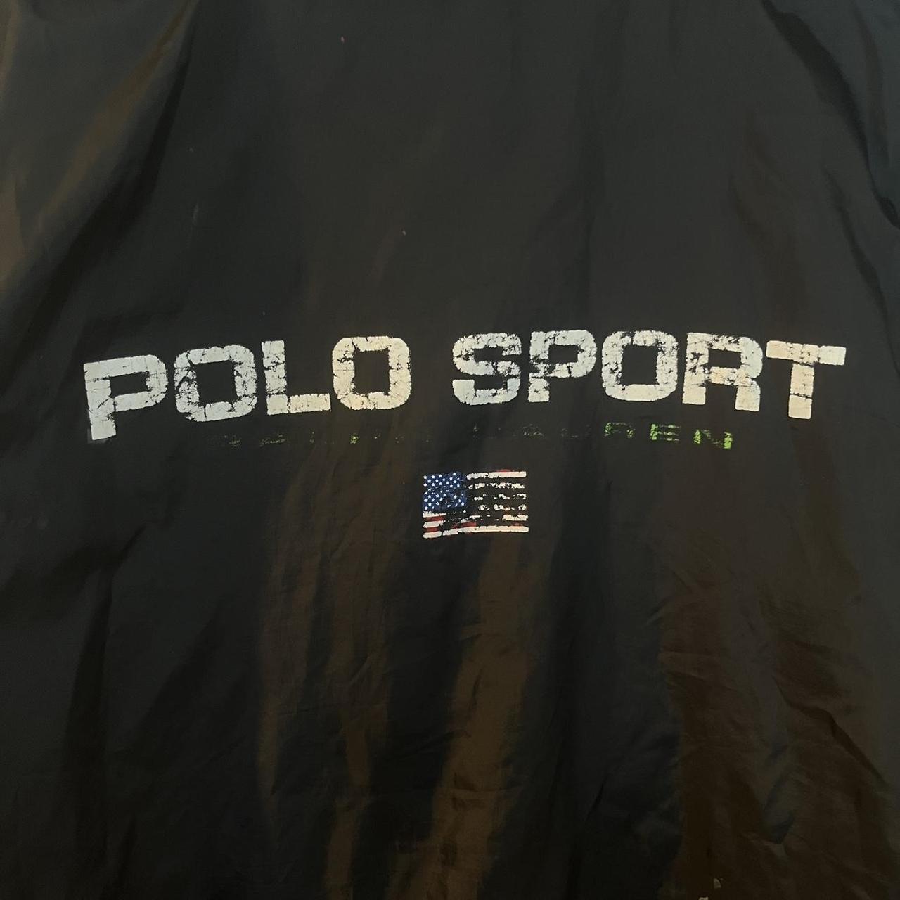 Ralph Lauren polo sport black windbreaker jacket wear as seen