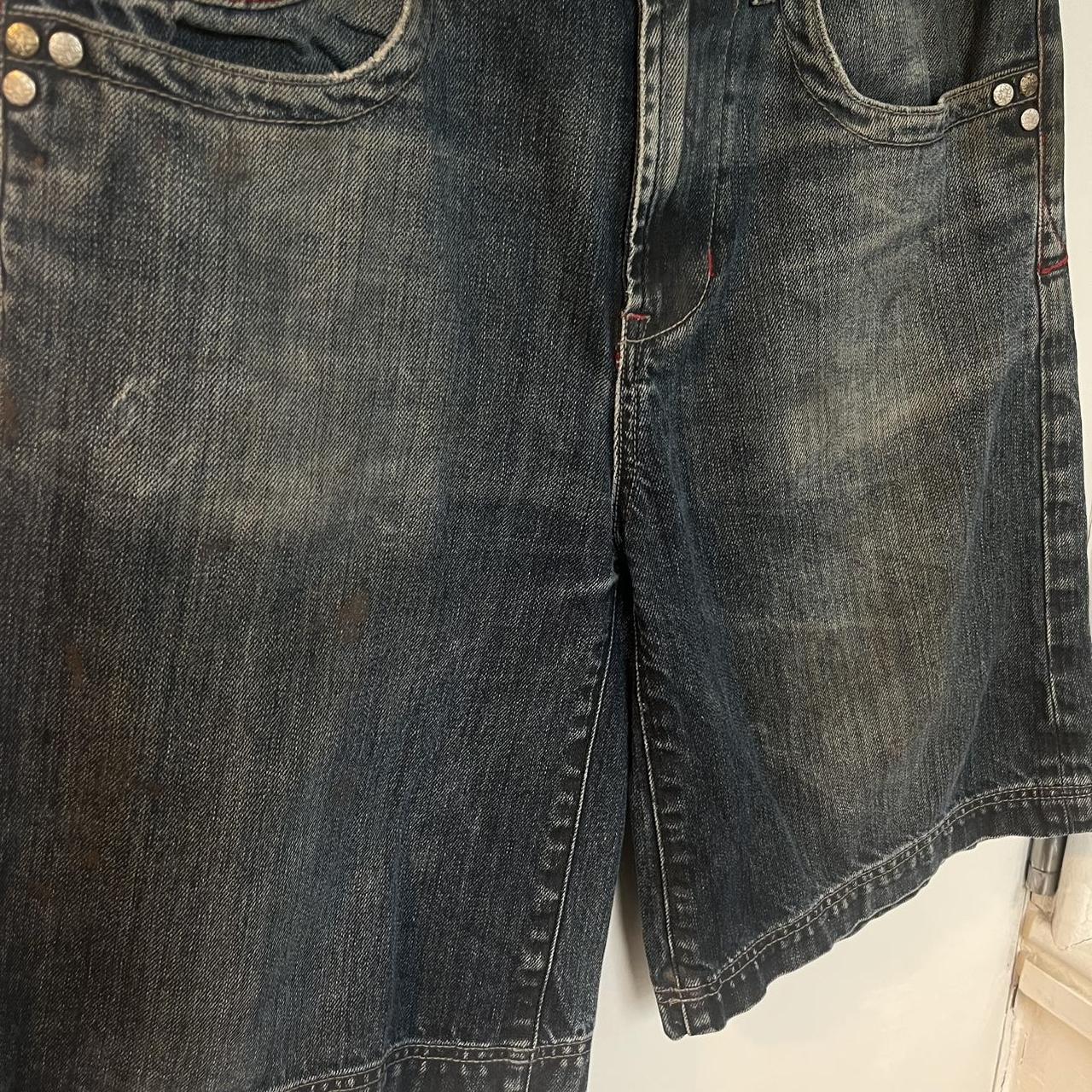 Avirex embroidered denim jorts Size 30"