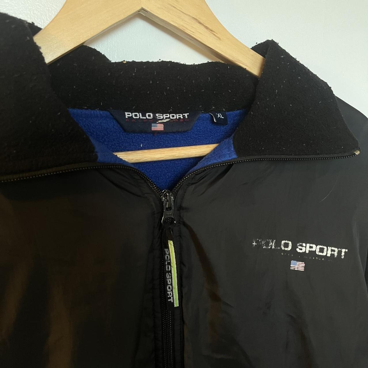 Ralph Lauren polo sport black windbreaker jacket wear as seen