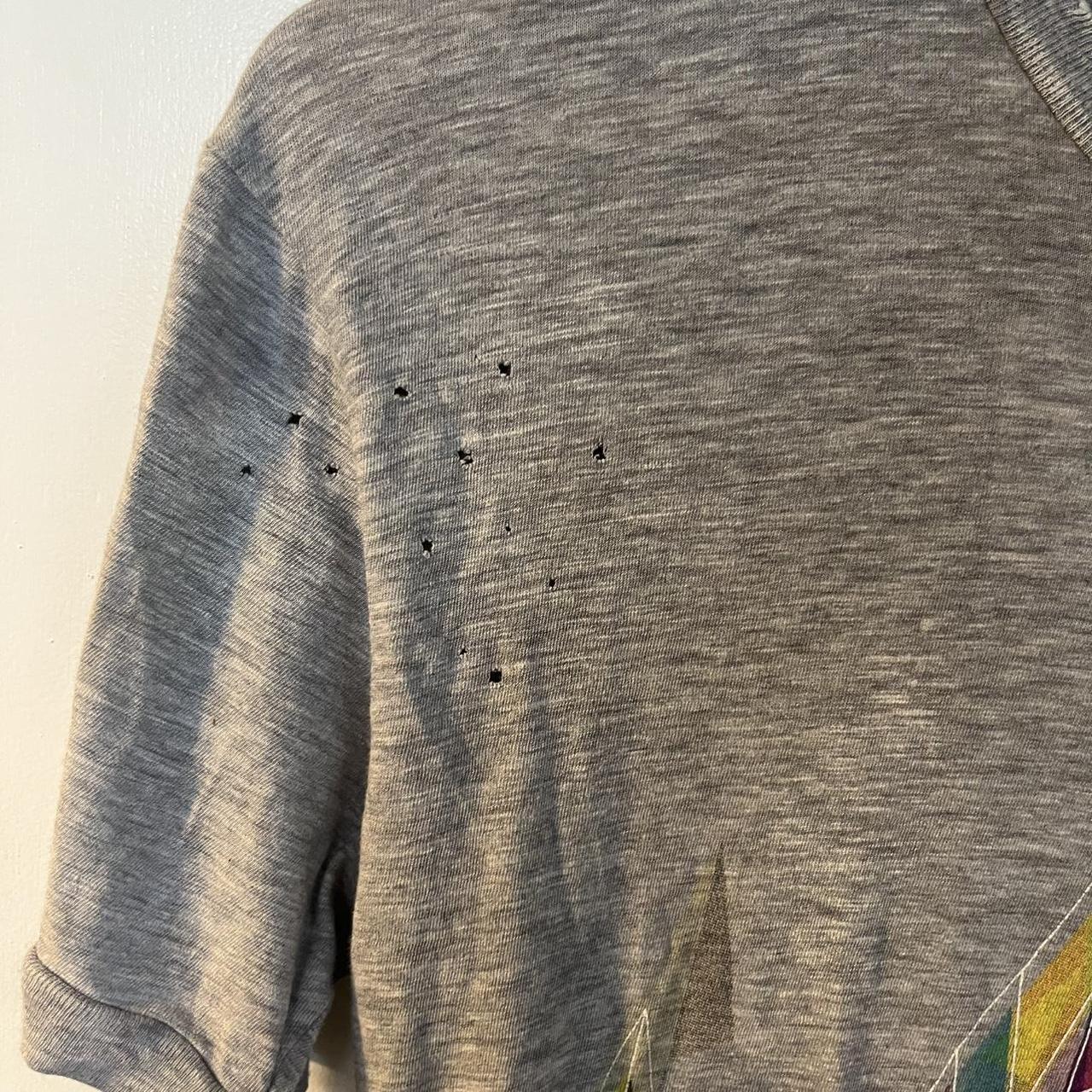 D squared grey tee t shirt distressed size medium