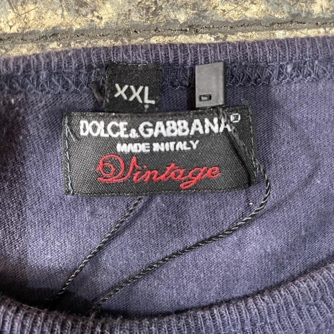 Navy dolce and gabbana t shirt