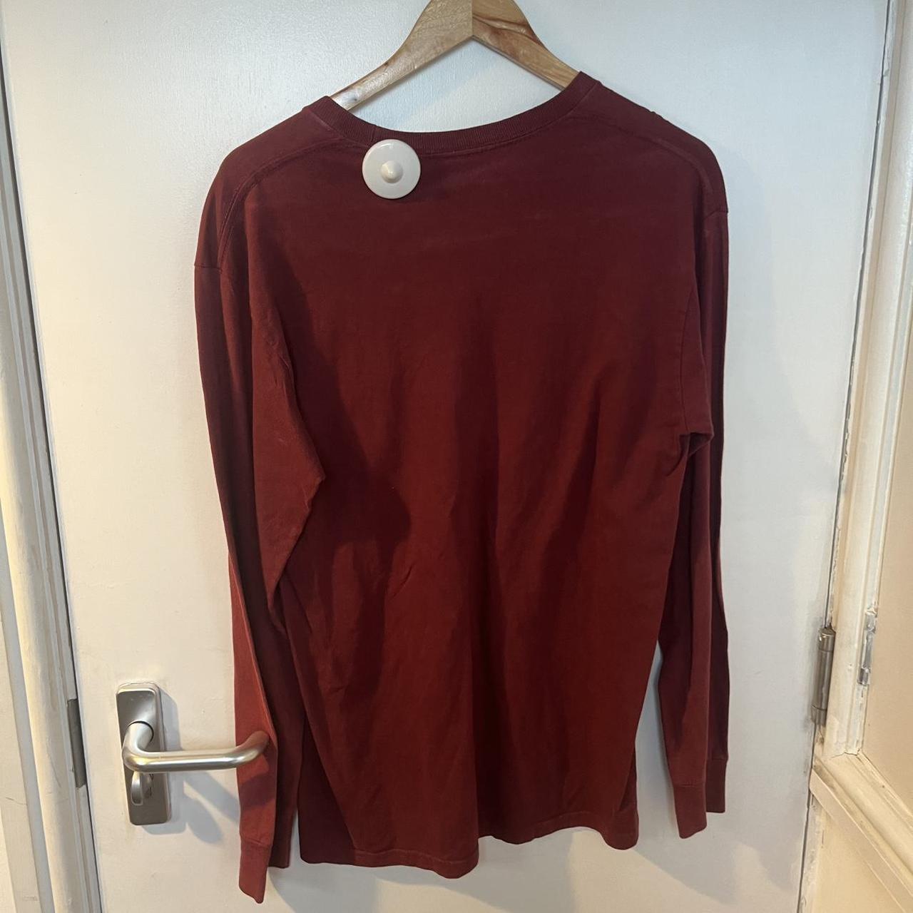 Stussy burgundy long sleeve shirt Size M