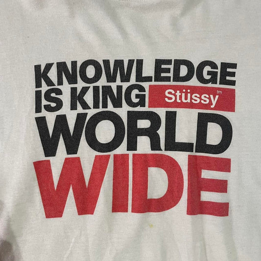 White stussy t shirt