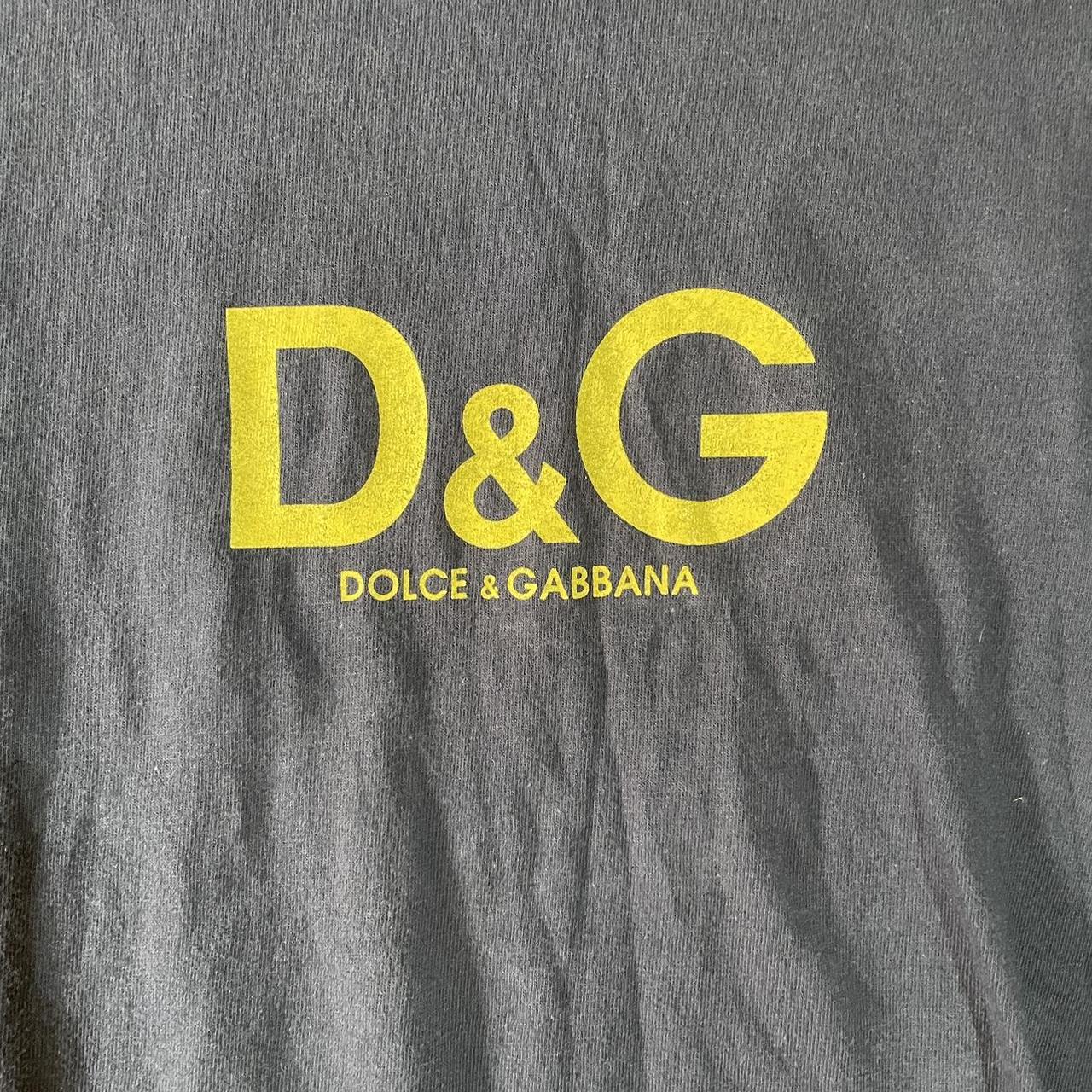 Navy dolce and gabbana t shirt