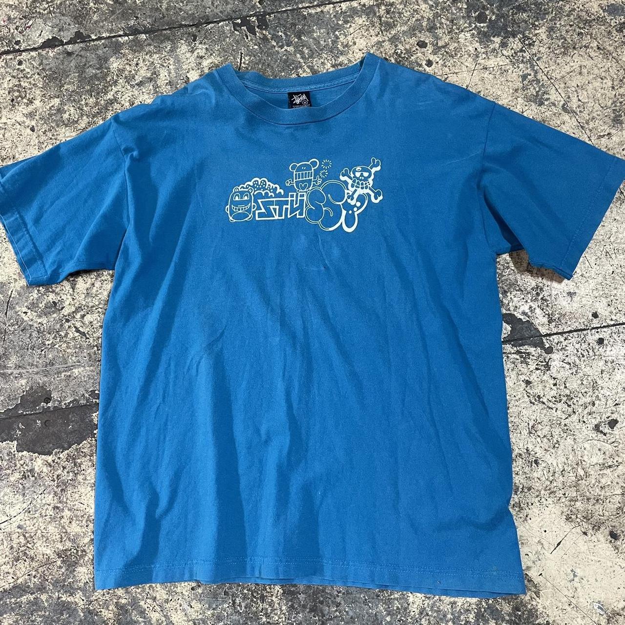 Blue stussy t shirt